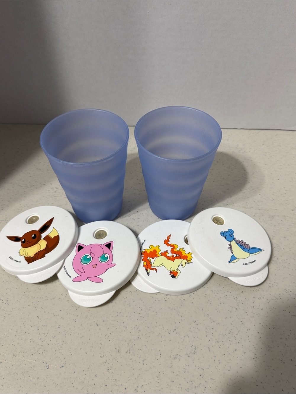Tupperware Pokémon Tumbler Set Blue & White